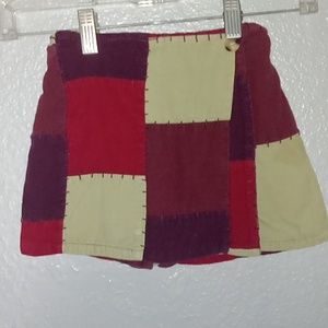 Gymboree corduroy patch skort